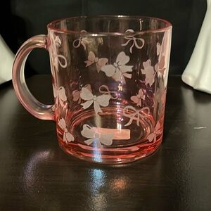 Viral Tik Tok Pink Bow Glass Mug